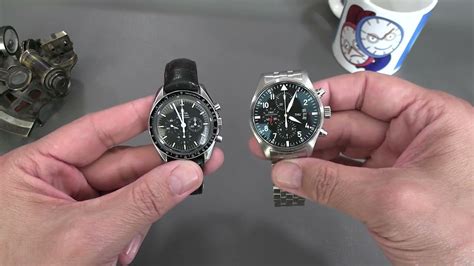 iwc mark 18 vs omega speedmaster|Chronograph comparison .